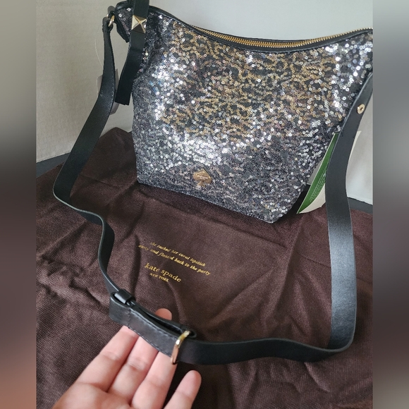 NFS✨️NWT✨️RARE Kate Spade Limited Edition Story Book Lined Vivienne Glitter Bag - Picture 5 of 16